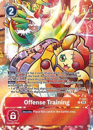 Offense Training (Starter Deck 19 Exclusive) (P-103) - Digimon Promotion Cards Foil