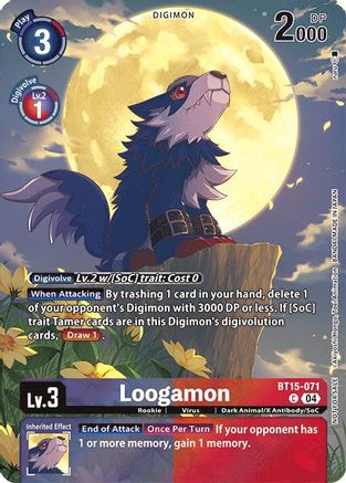 Loogamon (Legend Pack 2024) (BT15-071) - Exceed Apocalypse Foil