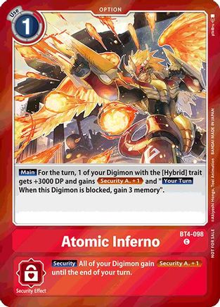 Atomic Inferno (Event Pack 7) (BT4-098) - Great Legend Foil
