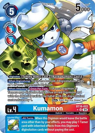 Kumamon (Alternate Art) (BT18-022) - Release Special Booster 2.0 Foil