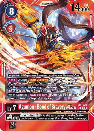 Agumon - Bond of Bravery ACE (LM-021) - Special Limited Set Foil