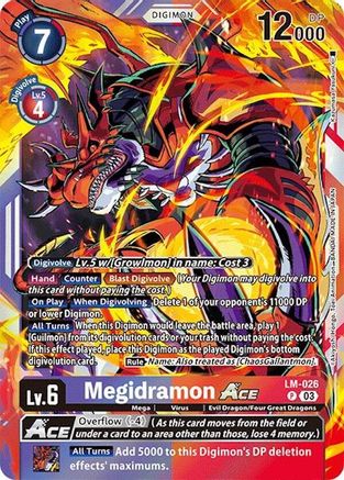Megidramon ACE (LM-026) - Special Limited Set Foil