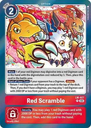 Red Scramble (LM-027) - Special Limited Set Foil