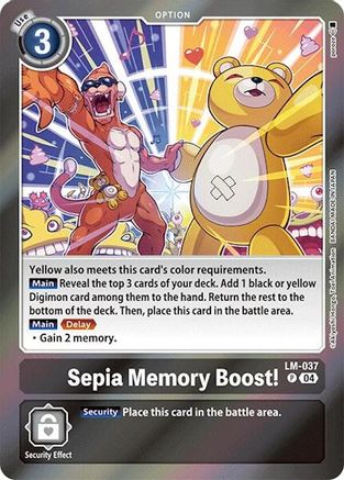 Sepia Memory Boost! (LM-037) - Special Limited Set Foil