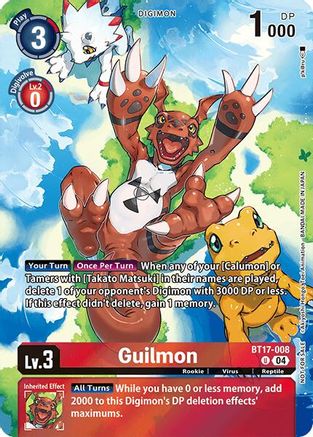 Guilmon (Legend Pack 2024 Box Topper) (BT17-008) - Chain of Liberation Foil