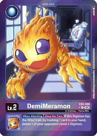 DemiMeramon (Limited Foil) (EX8-006) - Chain of Liberation Foil