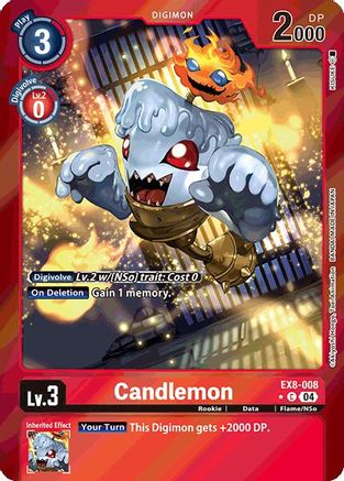 Candlemon (Limited Foil) (EX8-008) - Chain of Liberation Foil