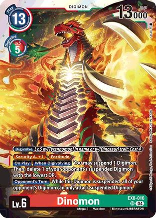 Dinomon (EX8-016) - Chain of Liberation Foil