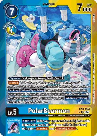 PolarBearmon (Limited Foil) (EX8-023) - Chain of Liberation Foil