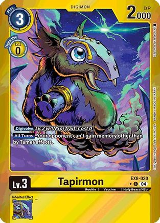 Tapirmon (Limited Foil) (EX8-030) - Chain of Liberation Foil