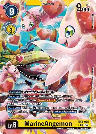 MarineAngemon (Limited Foil) (EX8-035) - Chain of Liberation Foil