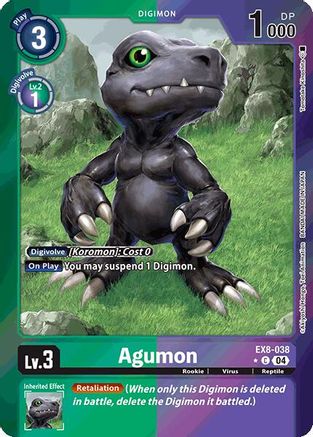 Agumon - EX8-038 (Limited Foil) (EX8-038) - Chain of Liberation Foil