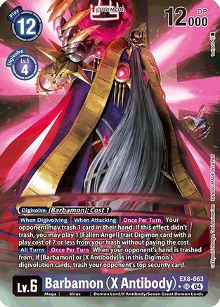 Barbamon (X Antibody) (Alternate Art) (EX8-063) - Chain of Liberation Foil