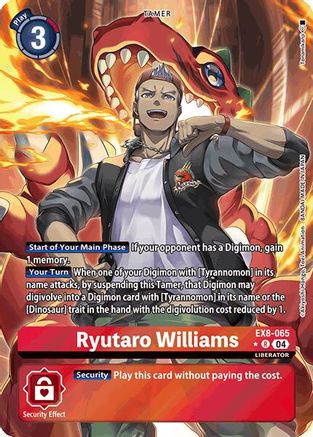 Ryutaro Williams (Alternate Art) (EX8-065) - Chain of Liberation Foil