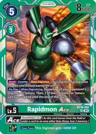 Rapidmon ACE (BT19-050) - Release Special Booster 2.5 Foil