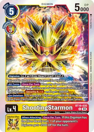 ShootingStarmon (BT19-035) - Release Special Booster 2.5 Foil