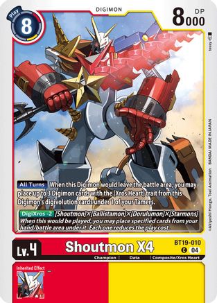Shoutmon X4 (BT19-010) - Release Special Booster 2.5