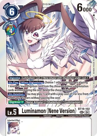 Luminamon (Nene Version) (BT19-102) - Release Special Booster 2.5 Foil