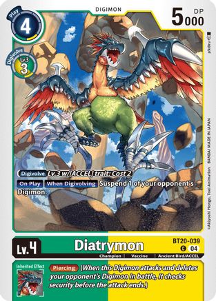 Diatrymon (BT20-039) - Release Special Booster 2.5