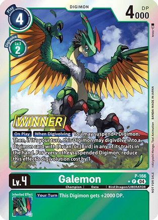 Galemon (Store Tournament 2025 Vol.1 Winner Pack) (P-166) - Digimon Promotion Cards Foil