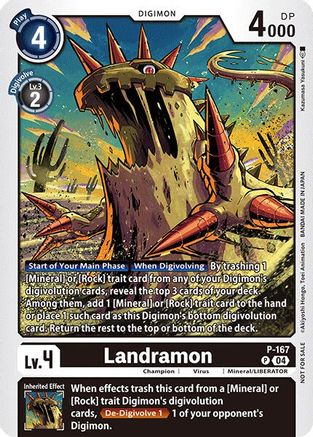 Landramon (Store Tournament 2025 Vol.1 Participation Pack) (P-167) - Digimon Promotion Cards