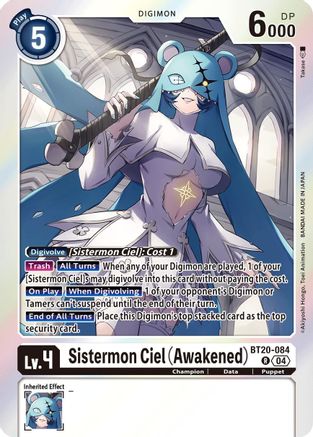 Sistermon Ciel (Awakened) (BT20-084) - Release Special Booster 2.5 Foil