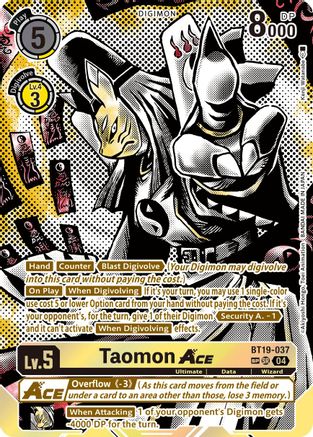 Taomon ACE (Textured) (BT19-037) - Release Special Booster 2.5 Foil