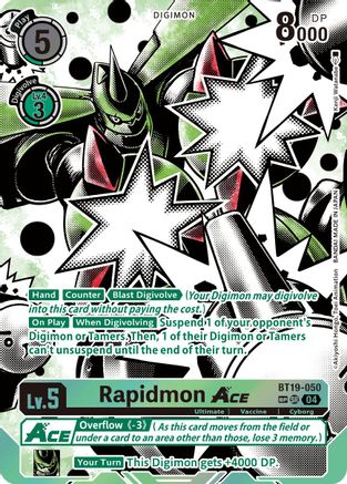 Rapidmon ACE (Textured) (BT19-050) - Release Special Booster 2.5 Foil