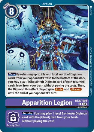 Apparition Legion (BT20-098) - Release Special Booster 2.5