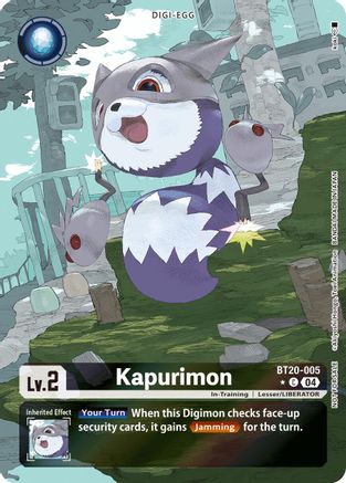 Kapurimon (Release Special Booster 2.5: Box Promotion Pack) (BT20-005) - Release Special Booster 2.5 Foil