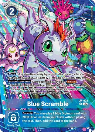 Blue Scramble (Alternate Art) (LM-028) - Starter Deck 20: Protector of Light Foil