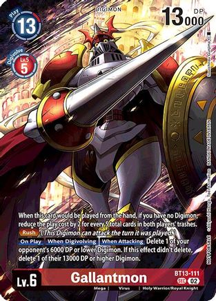 Gallantmon (Limited Card Pack) (BT13-111) - World Convergence Foil