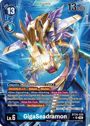 GigaSeadramon (Alternate Art) (BT20-028) - Release Special Booster 2.5 Foil