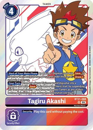 Tagiru Akashi (BT21-088) - World Convergence Foil