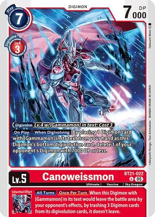 Canoweissmon (BT21-022) - World Convergence