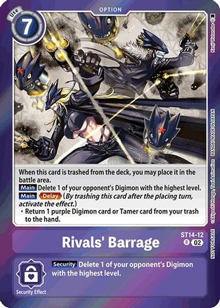 Rivals' Barrage (Special Event Pack 2025) (ST14-12) - Starter Deck 14: Beelzemon Advanced Deck Set Foil