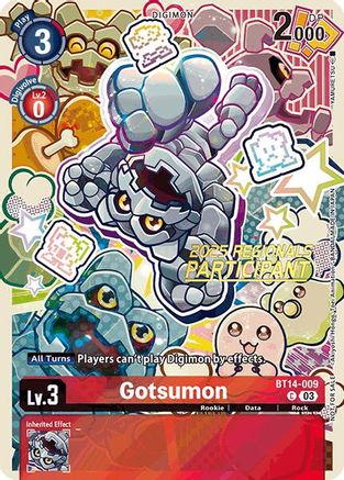 Gotsumon (2025 Regionals Participant) (BT14-009) - Blast Ace Foil