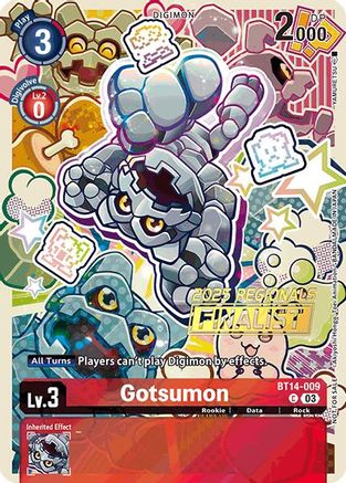 Gotsumon (2025 Regionals Finalist) (BT14-009) - Blast Ace Foil