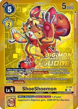 ShoeShoemon (Judge Pack 2025 Wave 1) (P-135) - Digimon Promotion Cards Foil