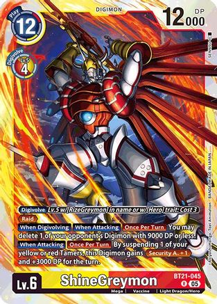 ShineGreymon (BT21-045) - World Convergence Foil