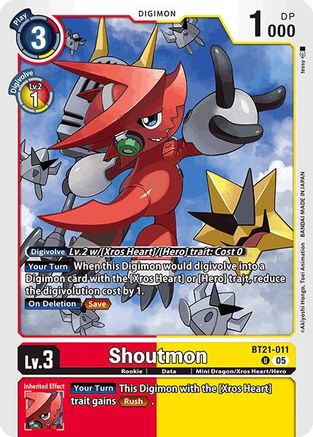 Shoutmon (BT21-011) - World Convergence