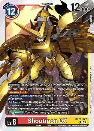 Shoutmon DX (BT21-027) - World Convergence Foil