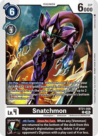 Snatchmon (BT21-058) - World Convergence