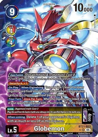Globemon (Alternate Art) (BT21-023) - World Convergence Foil