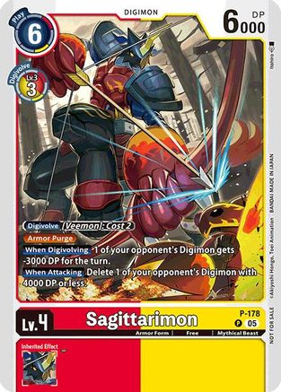 Sagittarimon (Store Tournament 2025 Vol.2 Participation Pack) (P-178) - Digimon Promotion Cards