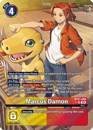 Marcus Damon (Alternate Art) (BT21-086) - World Convergence Foil