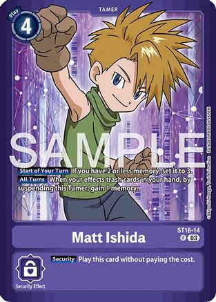 Matt Ishida (ST16-14) - Limited Card Pack -Billion Bullet- Foil