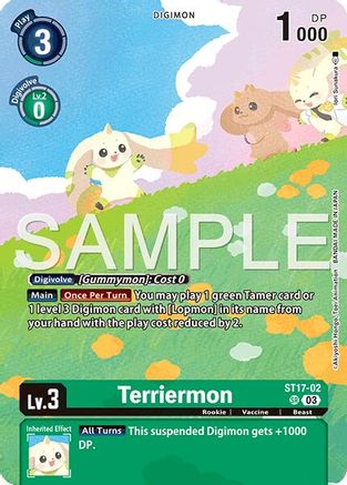 Terriermon (ST17-02) - Limited Card Pack -Billion Bullet- Foil