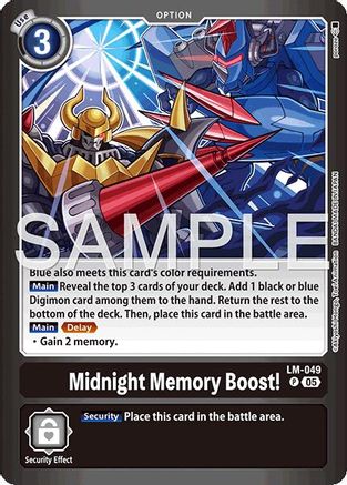 Midnight Memory Boost! (LM-049) - Limited Card Pack -Billion Bullet- Foil