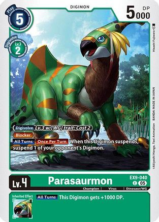 Parasaurmon (EX9-040) - Versus Monsters